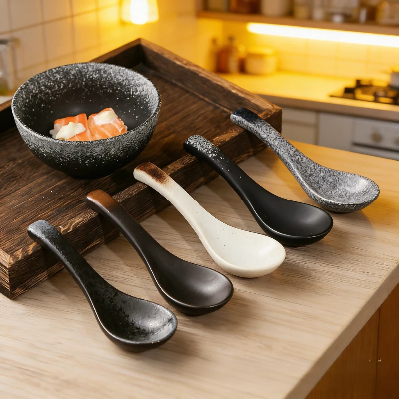 Vintage Collectible Spoons - Juego de Vajilla de Cerámica Japonesa