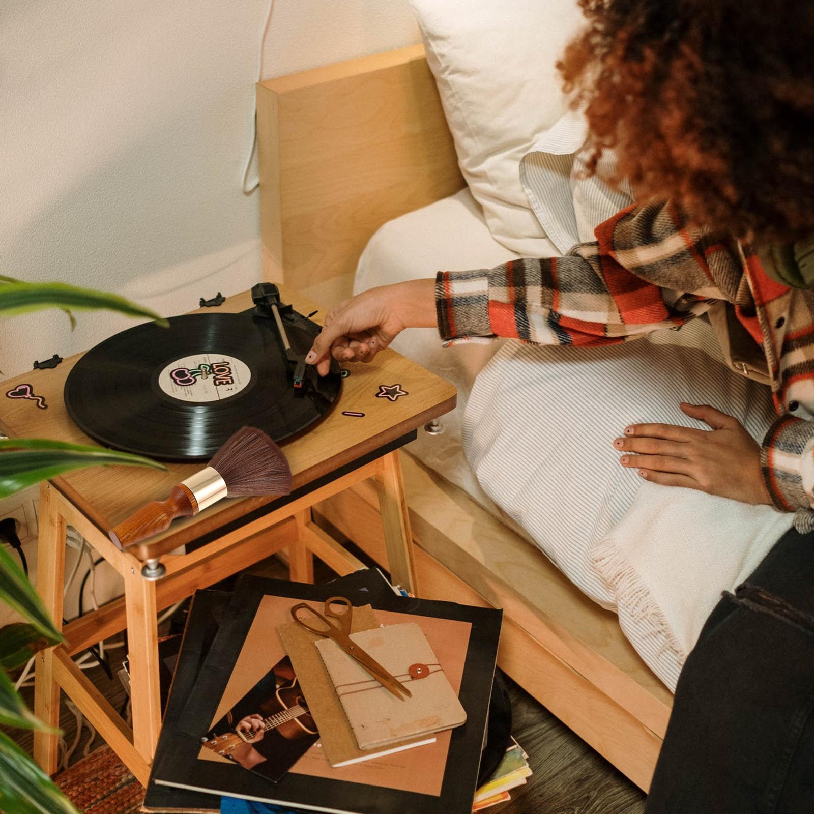 Cepillo para limpiar discos de - Vinyl Record Cleaner reseña y precio
